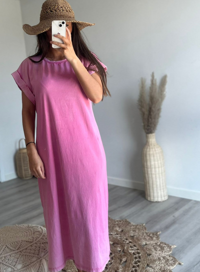 EVI - Rosa T-skjorte Kjole