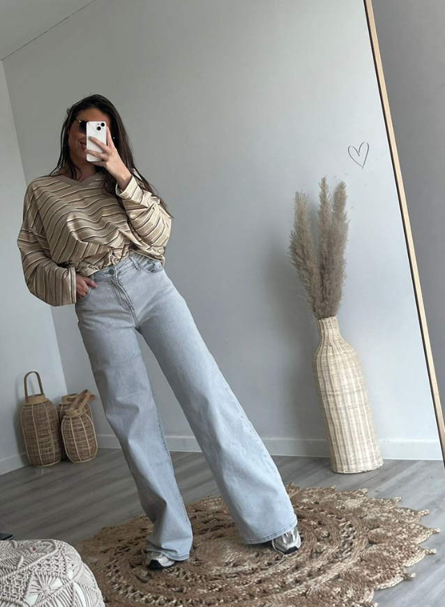 BETH- Jeans Grå