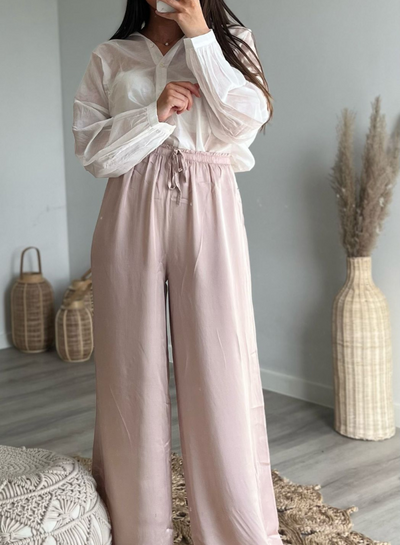 ELLA - Satengbukse Nude Rosa