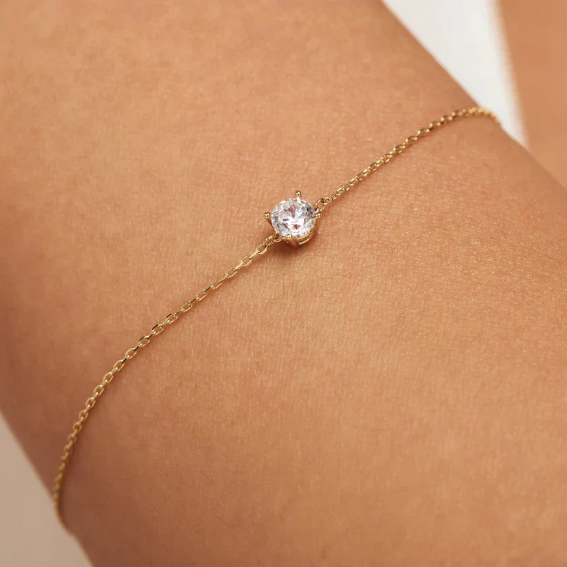 Cléa Moissanitt Stein Armbånd | Gull 14k