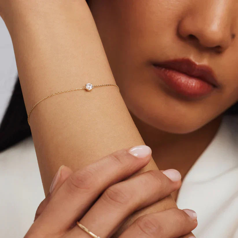 Cléa Moissanitt Stein Armbånd | Gull 14k