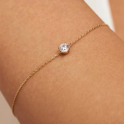Cléa Moissanitt Stein Armbånd | Gull 14k