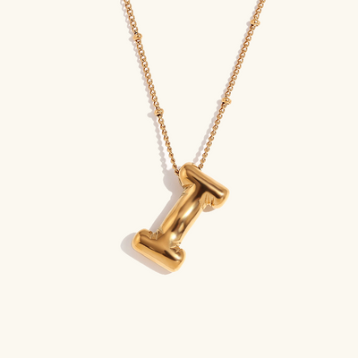 Neseørering med initialer i bobleform | Gull 18k