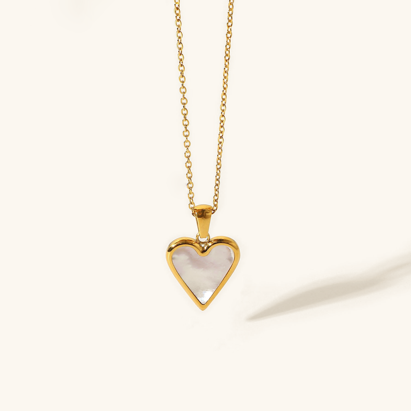 Blythe Halskjede med hjerte | 18k Gull