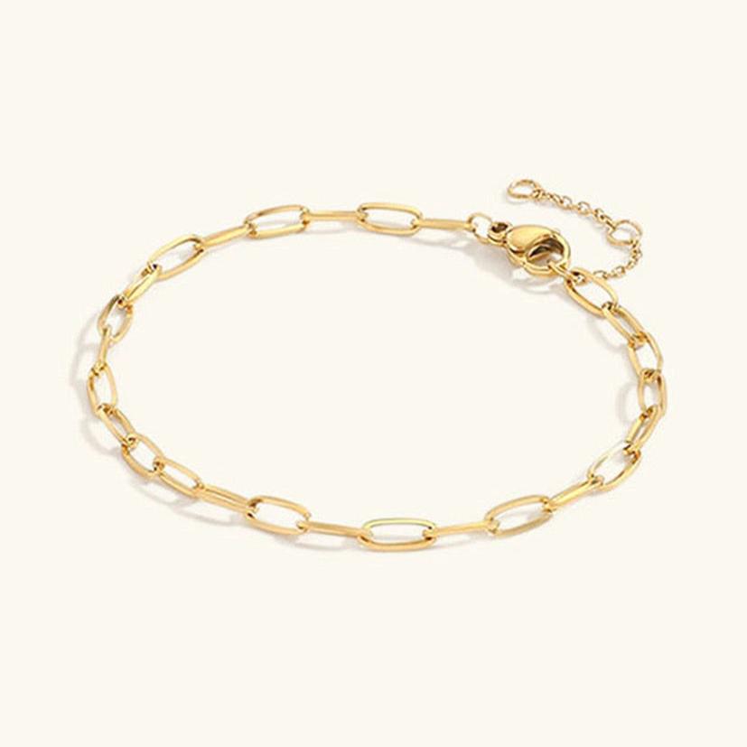 Maybelle Gold armbånd i kjede | 18k Gull