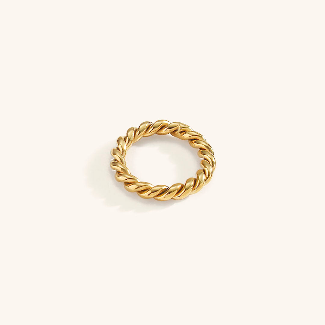 Melody Twist Ring | 18k Gull