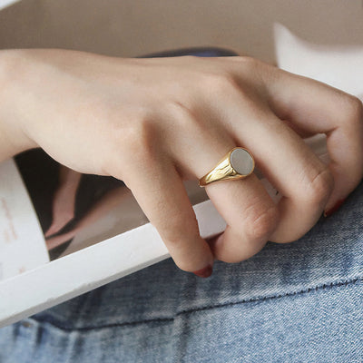 Perle Ring | 18k Gull