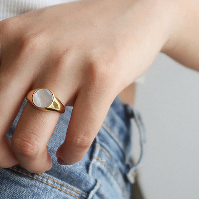 Perle Ring | 18k Gull