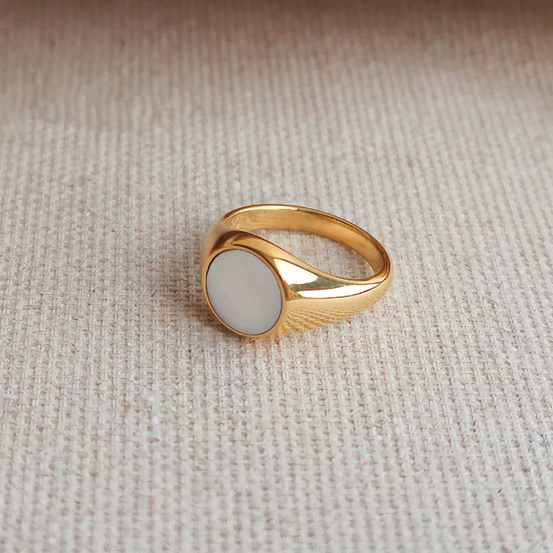 Perle Ring | 18k Gull