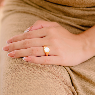 Perle Ring | 18k Gull