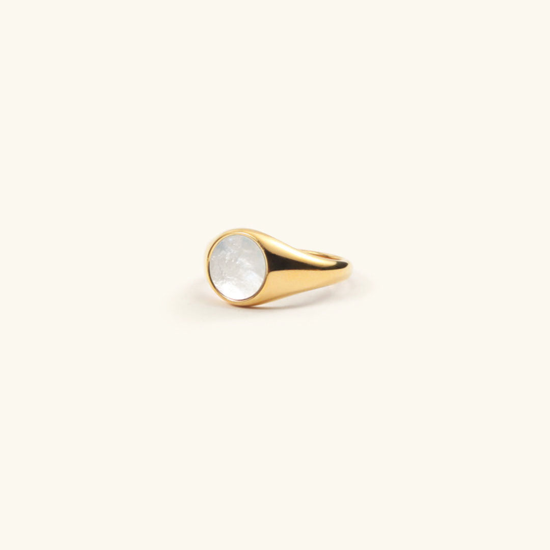 Perle Ring | 18k Gull