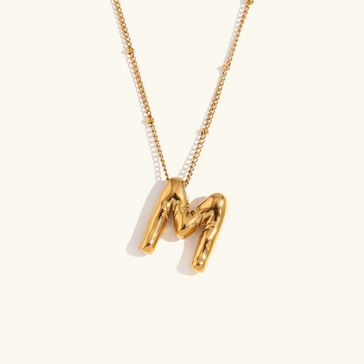 nesepryd med initialer | 18k Gull