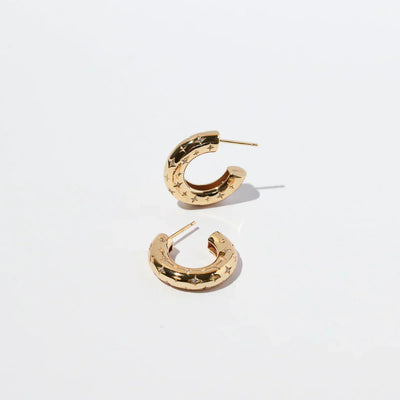 Cosmic Hoop-Øreringer | Gull 16k