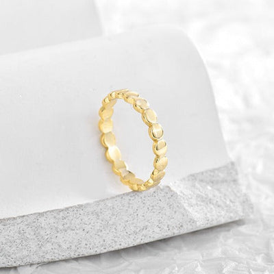 Orbit Echo Ring | 18k Gull