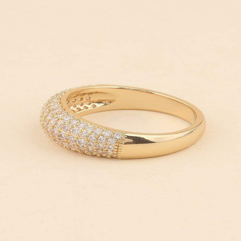 Ring med glaskuppel | Gull 18k