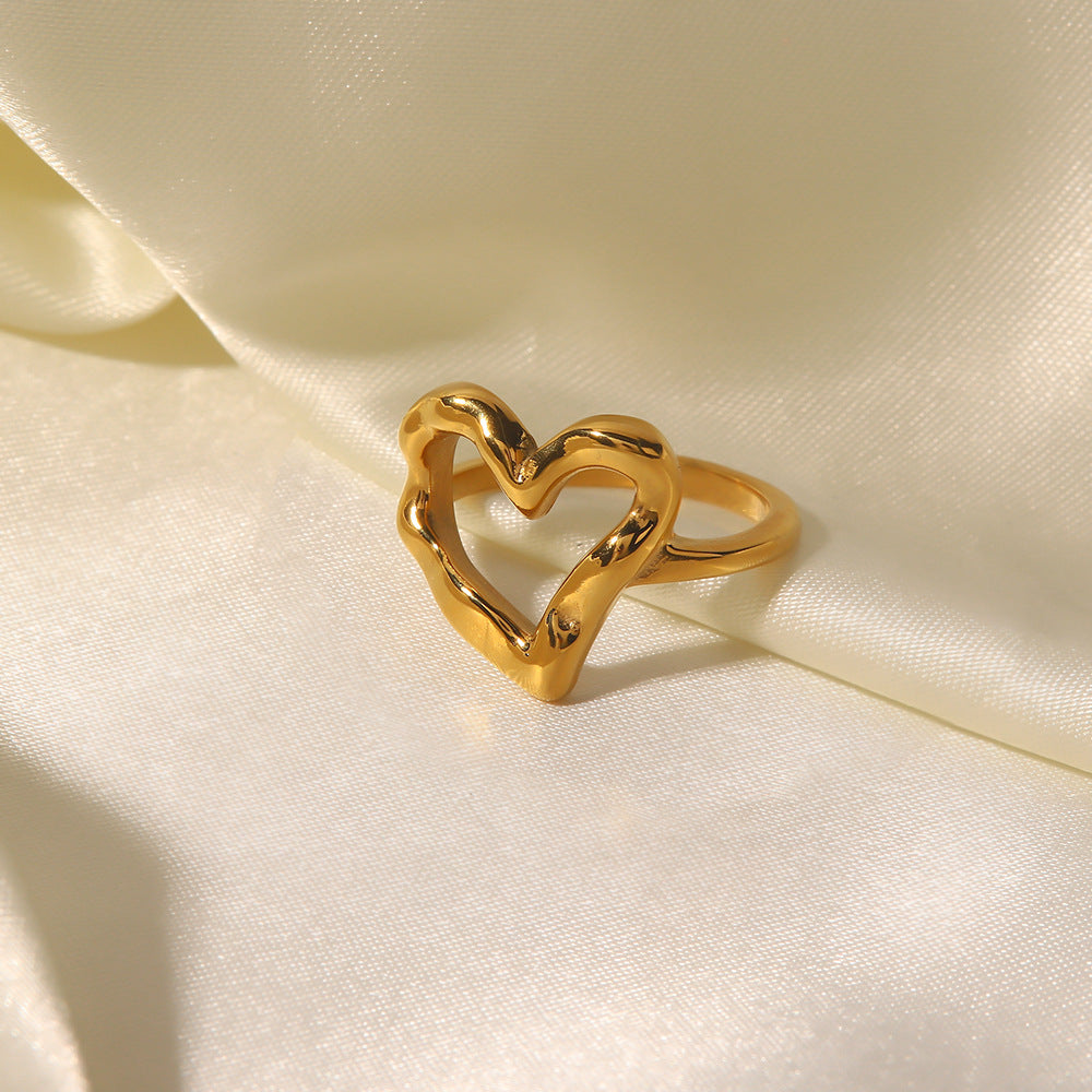 Verity Hjerte Ring | 18k Gull