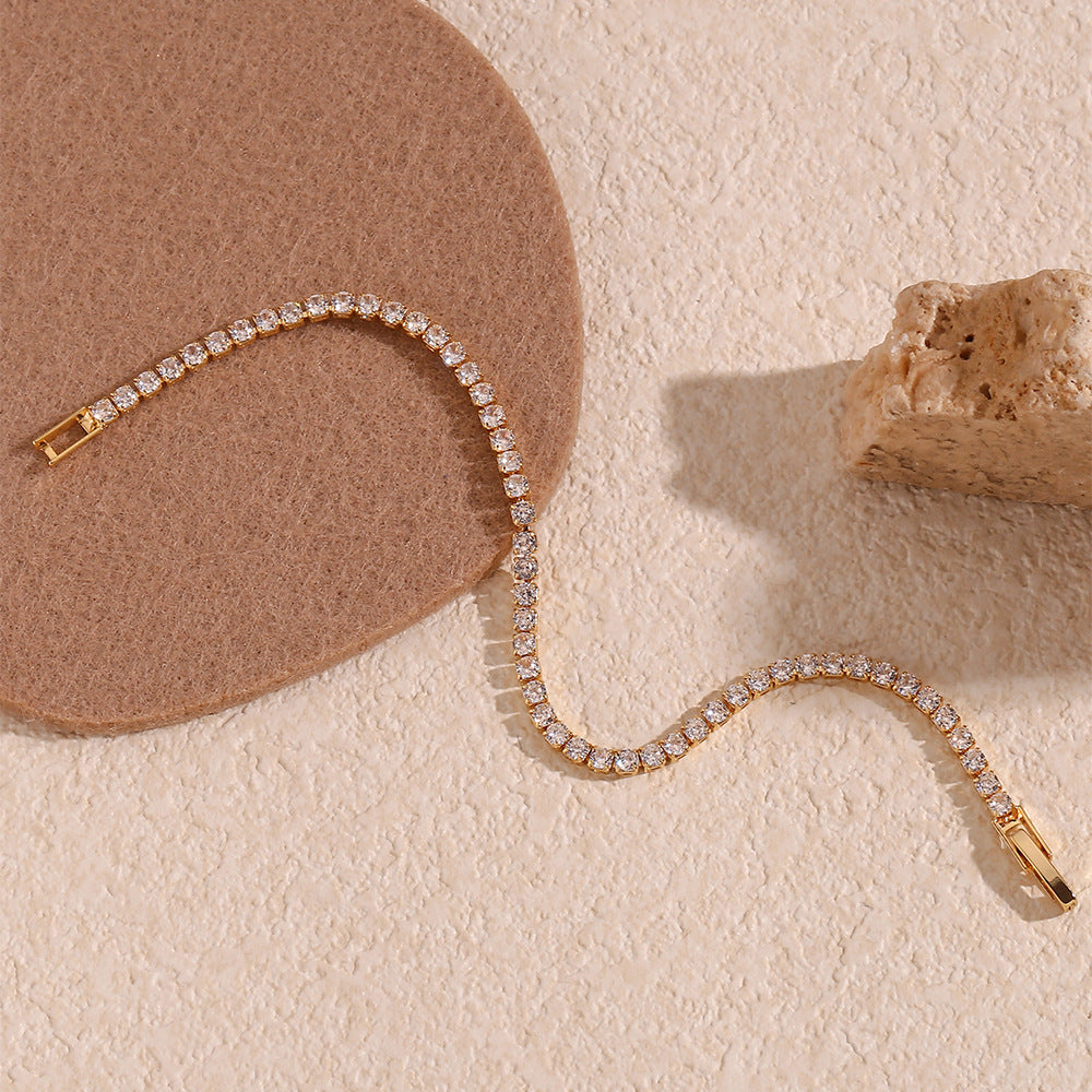 Tennisarmbånd Lillian | 18k Gull