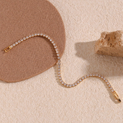 Tennisarmbånd Lillian | 18k Gull
