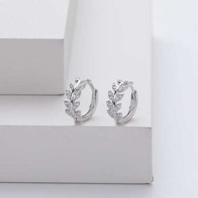Elegante 5A Zirkonia Sølv Øredobber