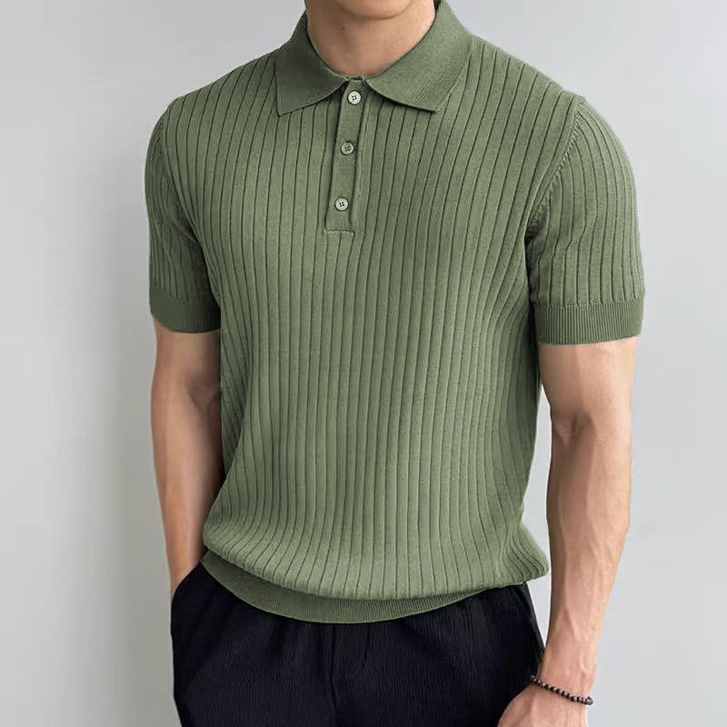 Nico | Polo med Vertikale Striper