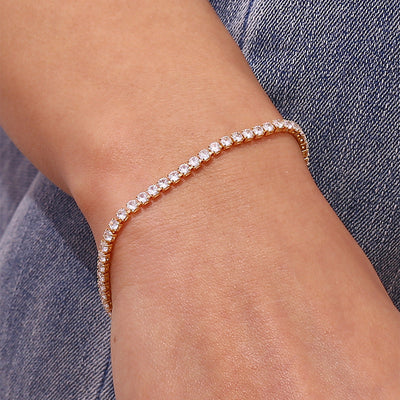 Tennisarmbånd Lillian | 18k Gull