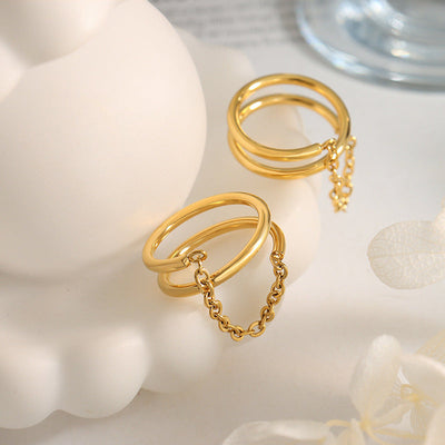 roterende ring | 18k Gull