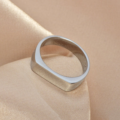 Rektangulært Seglring | 18k Gull