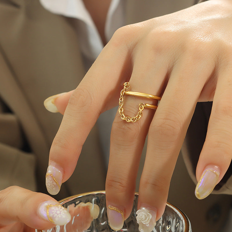 roterende ring | 18k Gull
