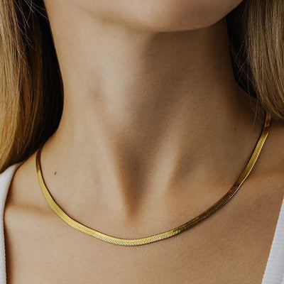 Elysian Gold Halskjede med Fletting | 18k Gull