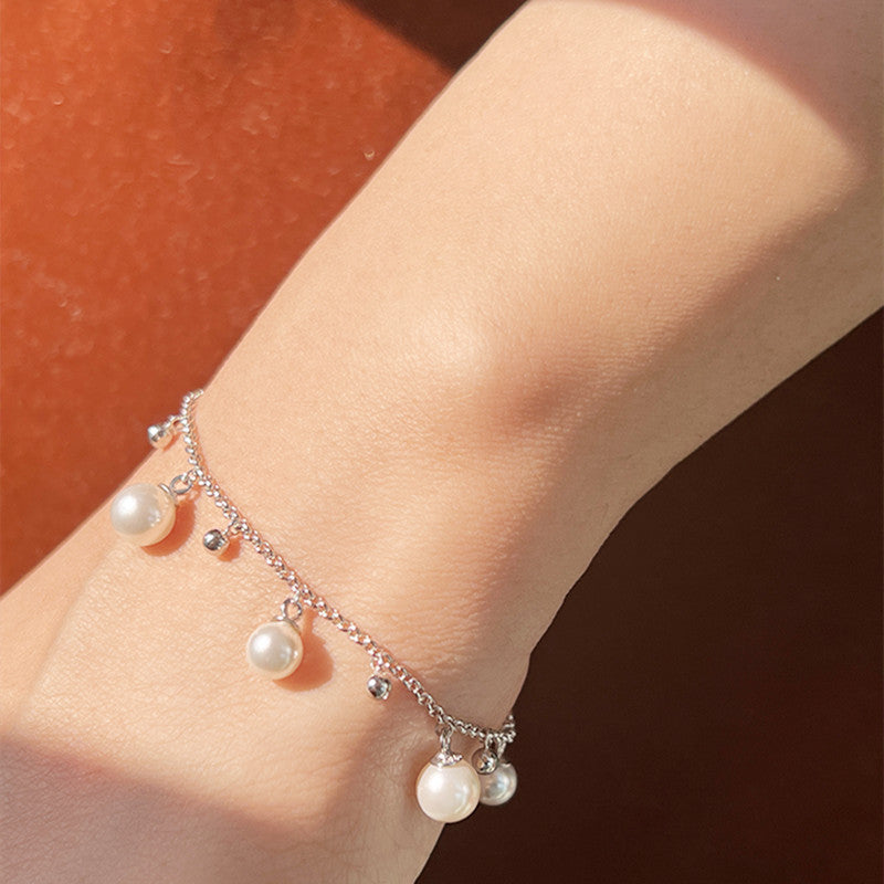 Ferskvannsperle gull armbånd