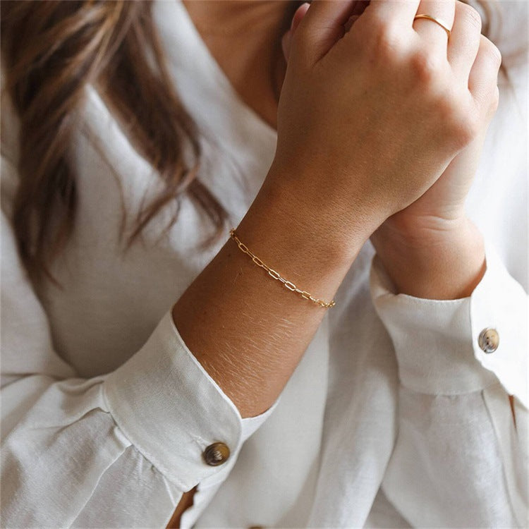 Maybelle Gold armbånd i kjede | 18k Gull