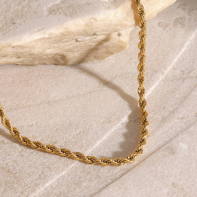 Lagdelte Halskjede Raphael | 18k Gull