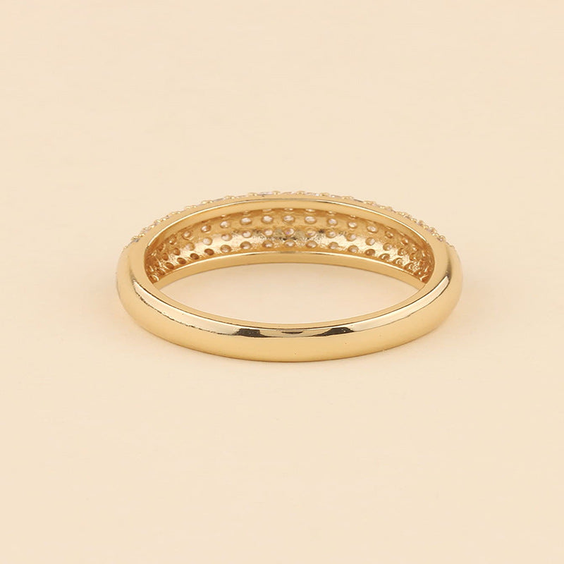 Ring med glaskuppel | Gull 18k