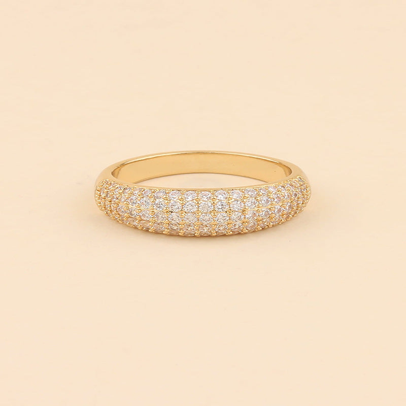Ring med glaskuppel | Gull 18k