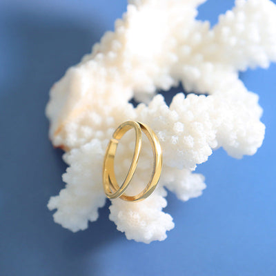 Ring med nilloverflade | 18k Gull