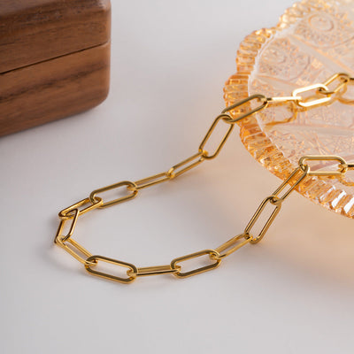 Ria Halskjede Gull Clips | 18k Gull