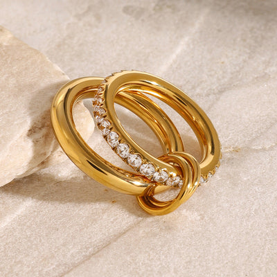 Alison Diamant Ring | 18k Gull