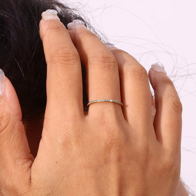 Zarra Paved Ring | 18k Gull