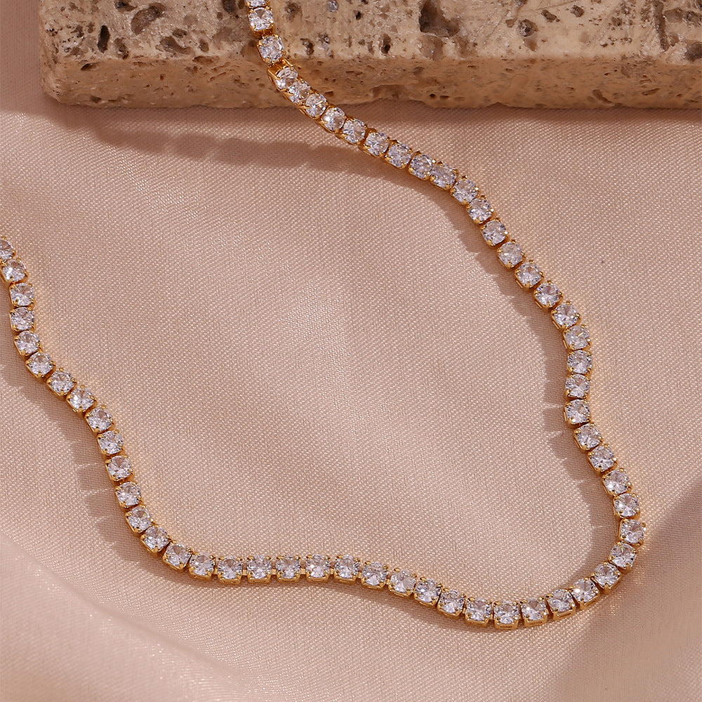 Tenis Halskjede Isolde Diamant | 18k Gull