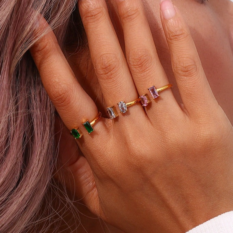 Fedilia Edelstein Ring | 18k Gull