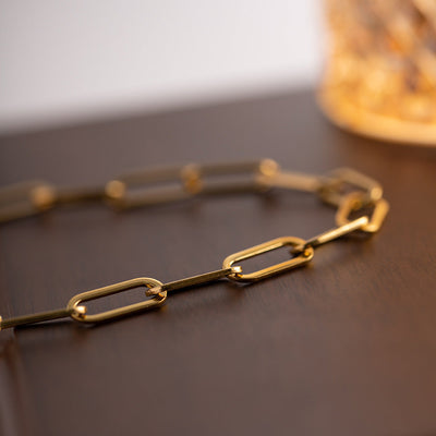 Ria Halskjede Gull Clips | 18k Gull