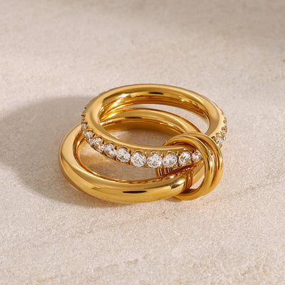 Alison Diamant Ring | 18k Gull