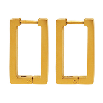 Geometriske Øreringer Terra | Gull 18k