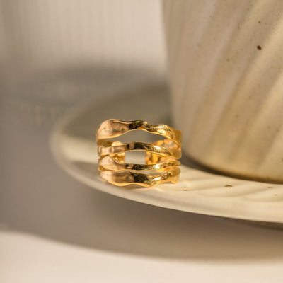 Cass Ring | 18k Gull