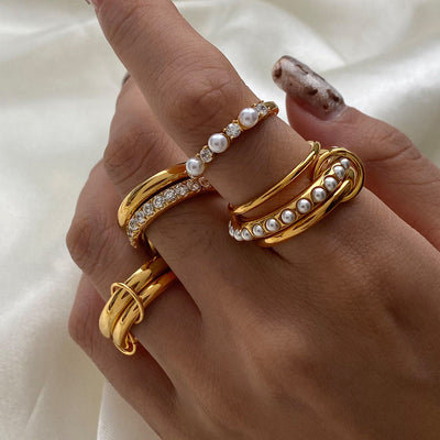 Alison Diamant Ring | 18k Gull