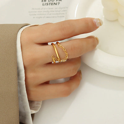 roterende ring | 18k Gull