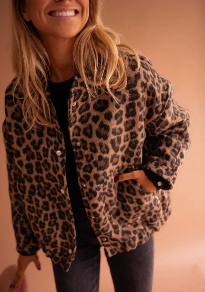 Leona™ | Leopard bomberjakke med stilfull flair