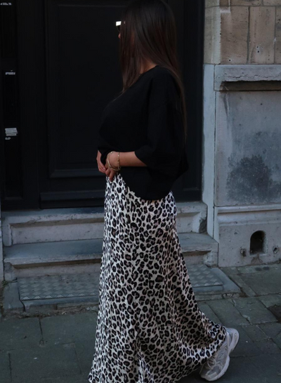 CELINE - Maxi Leopard Skjørt