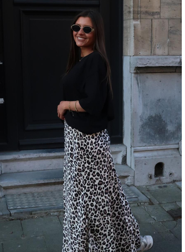 CELINE - Maxi Leopard Skjørt