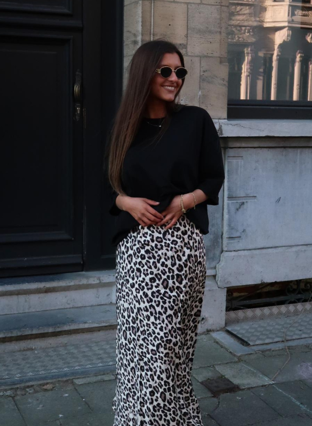 CELINE - Maxi Leopard Skjørt